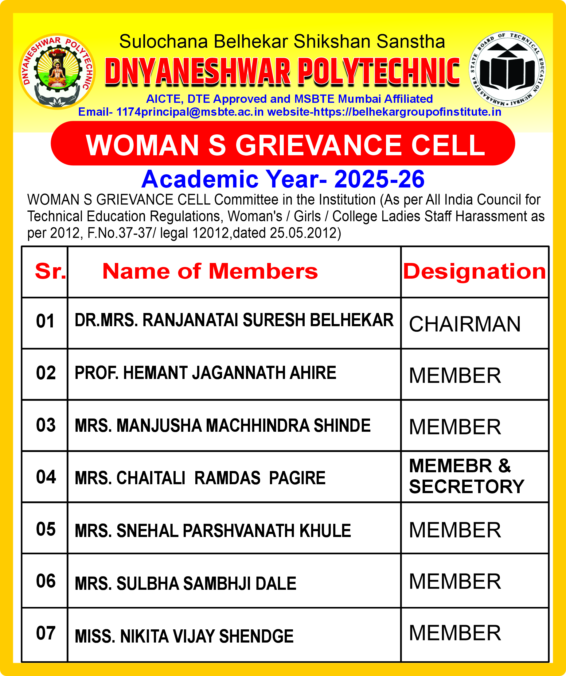 Women's Grievance Cell